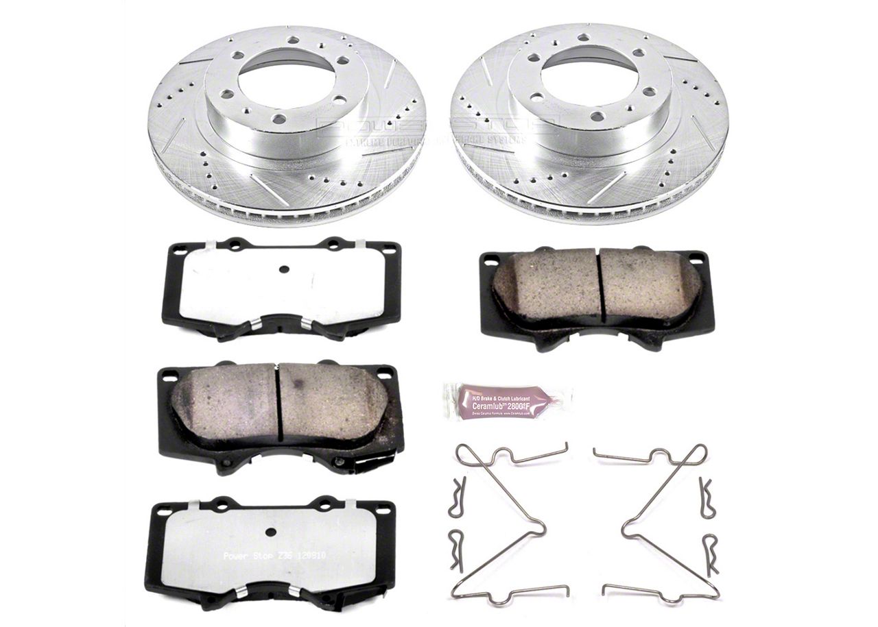 2003 2004 For Toyota Tacoma Front Disc Brake Rotors and Ceramic Pads w/6Lugs